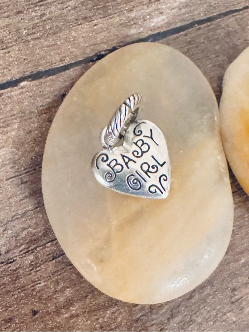 Weekend sale! Brighton Heart Pink Foot Print Enamel Charm